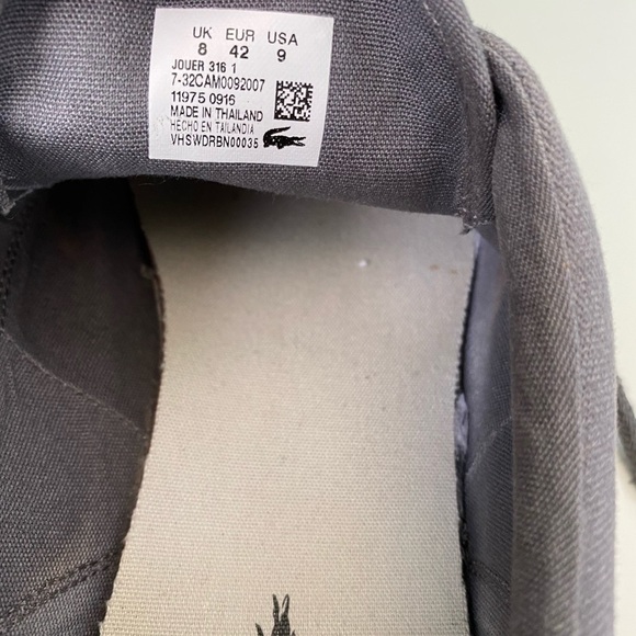 𝅺lacoste Blue Sneakers Mens Size 9 - Picture 8 of 9